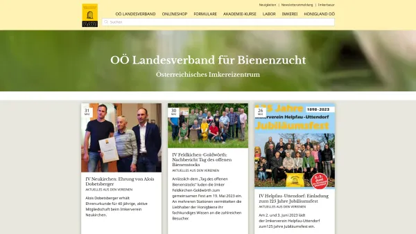 Website Screenshot: Österreichisches Imkereizentrum - Österreichisches Imkereizentrum | OÖ. Bienenzuchtverband | Linz - Date: 2023-06-15 16:02:34