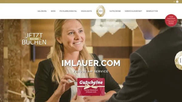 Website Screenshot: Imlauer Hotels & Restaurants GesmbH - Hotel und Restaurants Salzburg & Wien - IMLAUER Hotel & Restaurant - Date: 2023-06-22 15:12:49