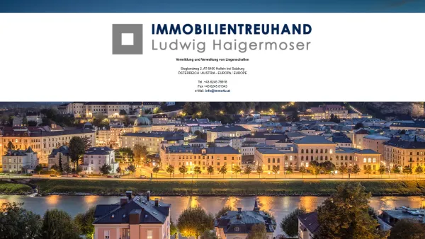 Website Screenshot: A&D Immobilientreuhand Ludwig Immobilien Haigermoser Salzburg Ihr Makler für Haus Reihenhaus Doppelhaus Wohnung Garconniere Bau-Gr - Home - Date: 2023-06-22 15:12:50