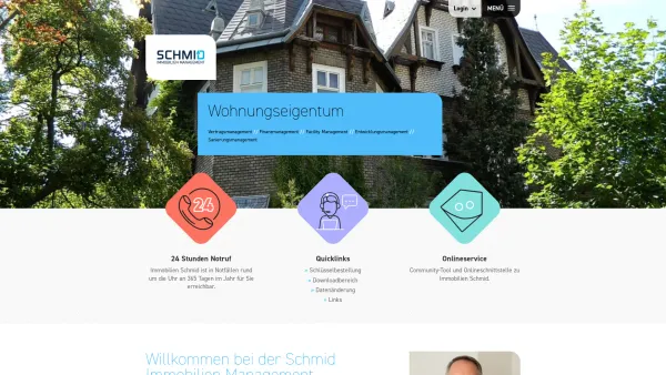 Website Screenshot: Immobilienberatung Schmid GesmbH - Willkommen bei Ihrem regionalen Immobilienspezialisten - Schmid Immobilienmanagement - Date: 2023-06-22 15:12:51