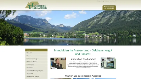 Website Screenshot: Immobilien Thalhammer - Immobilien im Ausseerland - Salzkammergut & Ennstal - Date: 2023-06-14 10:38:21