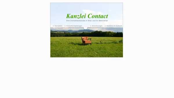 Website Screenshot: Kanzlei Contact - Kanzlei Contact Immobilientreuhänder - Date: 2023-06-15 16:02:34