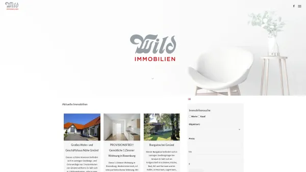 Website Screenshot: J.u.E. Wild Ihr Immobilien Verwalter Makler - Immobilien Wild - Date: 2023-06-22 15:12:51