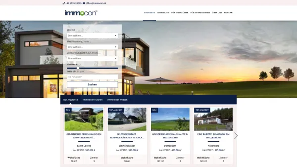 Website Screenshot: IMMOCON - Immobilienmakler in Bad Goisern & Umgebung | IMMOcon - Date: 2023-06-14 10:40:49