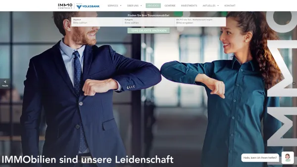 Website Screenshot: Volksbank IMMO-CONTRACT - Startseite - IMMOcontract Immobilien Vermittlung GmbH - Date: 2023-06-14 10:40:49