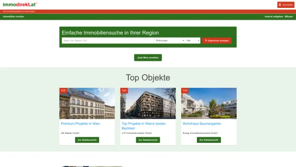Website Screenshot: www.immodirekt.at - Immobilien in Österreich - immodirekt.at - Date: 2023-06-22 15:12:49