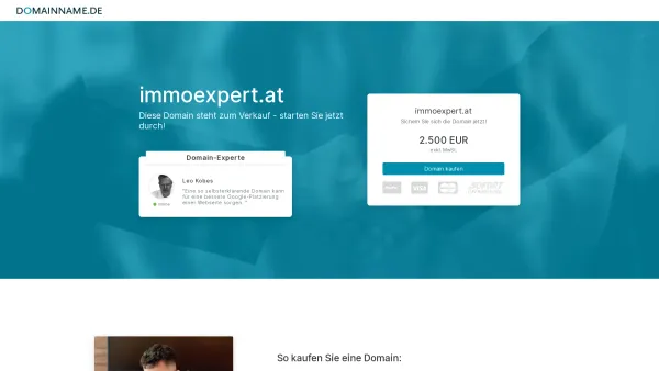 Website Screenshot: Immoexpert - Christian Nitsche - Der Domainname immoexpert.at steht zum Verkauf. - Date: 2023-06-22 15:12:51