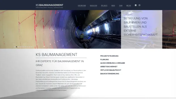 Website Screenshot: PGS-Immobilientreuhand KG "Immoplace" - KS Baumanagement - Date: 2023-06-22 15:12:51