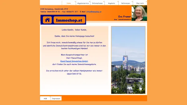 Website Screenshot: Immoshop, Eva Burtke - Immoshop - Date: 2023-06-22 15:12:51