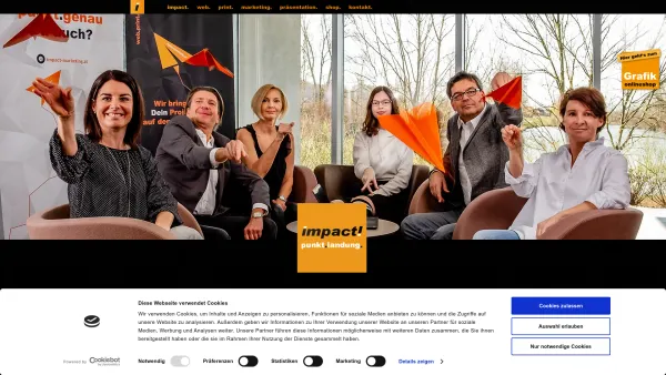 Website Screenshot: impact consult & project gmbh - MARKETINGAGENTUR | Linz | Ansfelden | Impact Marketing - Date: 2023-06-26 10:26:24