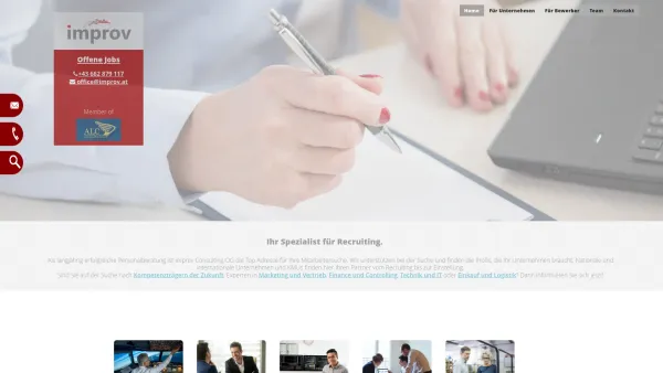 Website Screenshot: improv CONSULTING OG. - improv - Personalberatung Salzburg - get a new job! - Date: 2023-06-14 10:40:52