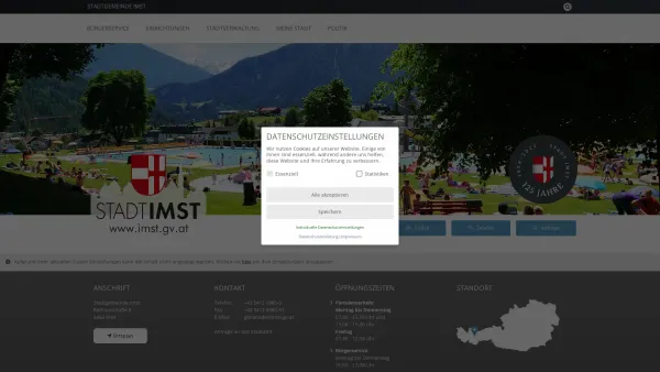 Website Screenshot: Stadtamt Imst RiS-Kommunal - Stadtgemeinde Imst - Startseite - Date: 2023-06-22 15:14:20
