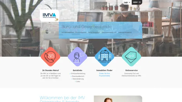 Website Screenshot: IMV IMMOBILIEN MANAGEMENT UND VERWALTUNG GMBH - IMV Immobilien Management | Hausverwaltung Wien - Date: 2023-06-22 15:14:20