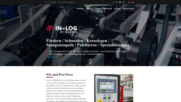 Website Screenshot: IN-LOG Mailroom Technologies GmbH - IN-LOG – Merten - Date: 2023-06-22 15:14:20