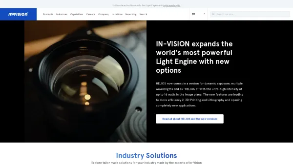 Website Screenshot: . IN-VISION Innovative optical visions and solutions - In-Vision - Date: 2023-06-14 10:40:52