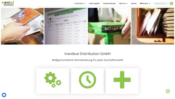 Website Screenshot: Inandout  Distribution GmbH - Inandout Distribution GmbH - Date: 2023-06-26 10:26:24