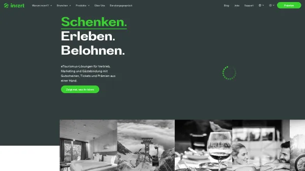 Website Screenshot: INCERT eTourismus GmbH & Co KG - Gutscheinsystem, Ticketsystem & Shopsystem | incert - Date: 2023-06-22 15:14:20