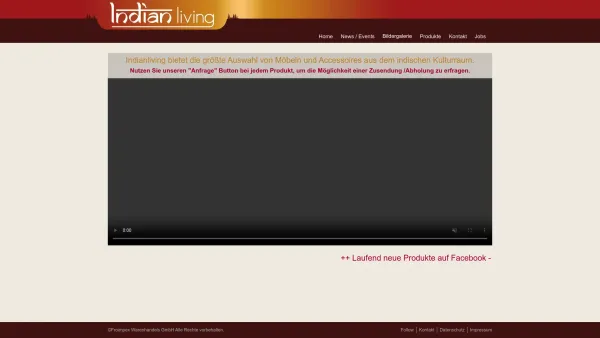 Website Screenshot: Indianliving - Indian Living - Möbel, Kunst- und Gebrauchsobjekte - Date: 2023-06-15 16:02:34