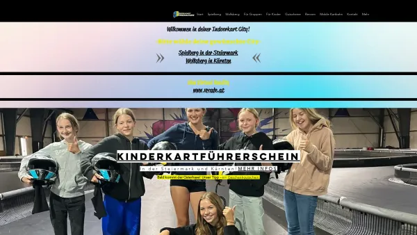 Website Screenshot: Kart Spielberg Indoorkart Kartverleih Enzinger Kartfahren Kartshop Austria Obersteiermark Knittelfeld Steiermark - Indoorkart Spielberg & Wolfsberg - Date: 2023-06-22 15:14:20