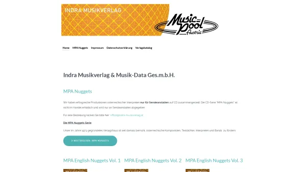 Website Screenshot: Gottfried Indra Musik- und Bühnenverlagsges.m.b.H. - Indra Musikverlag & Musik-Data Ges.m.b.H. - Date: 2023-06-22 15:14:20