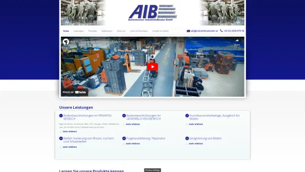 Website Screenshot: AIB Aschenbrenner Industriefussboden GmbH - AIB Aschenbrenner Industriefußboden - Ihr zuverlässiger Partner für Bodenbeschichtungen | - Date: 2023-06-22 15:12:53