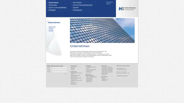 Website Screenshot: H & S Industriesiebe Gesellschaft m.b.H. - H&S - Hutter & Schrantz - Industriesiebe - Unternehmen - Date: 2023-06-22 15:12:53