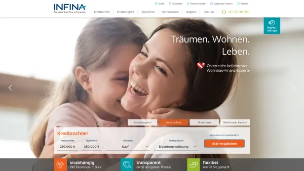 Website Screenshot: INFINA Credit Broker GmbH - INFINA | Die Wohnbau-Finanz-Experten - Date: 2023-06-26 10:26:23