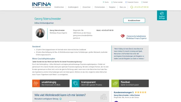 Website Screenshot: Georg Stierschneider | Infina Partner - Georg Stierschneider - Date: 2023-06-26 10:26:27