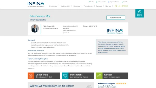 Website Screenshot: Pablo Viveros, MSc | Infina Partner - Pablo Viveros - Date: 2023-06-26 10:26:27