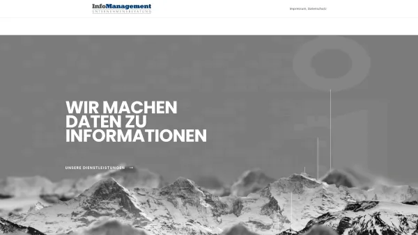 Website Screenshot: InfoManagement Unternehmensberatungsges.m.b.H. - InfoManagement.at | Wir machen Daten zu Informationen - Date: 2023-06-22 15:12:53
