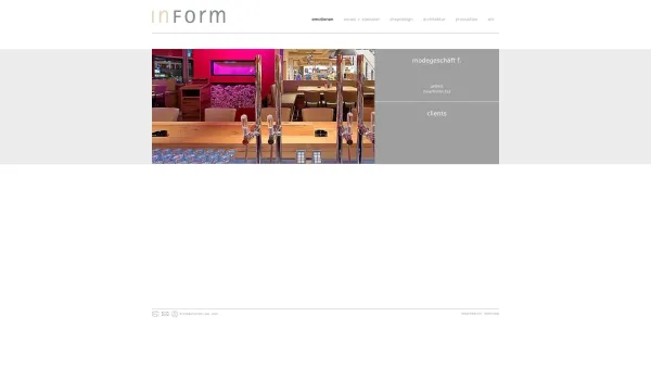 Website Screenshot: zu inform. - InForm - Shopdesign & Architecture - Date: 2023-06-22 15:12:53