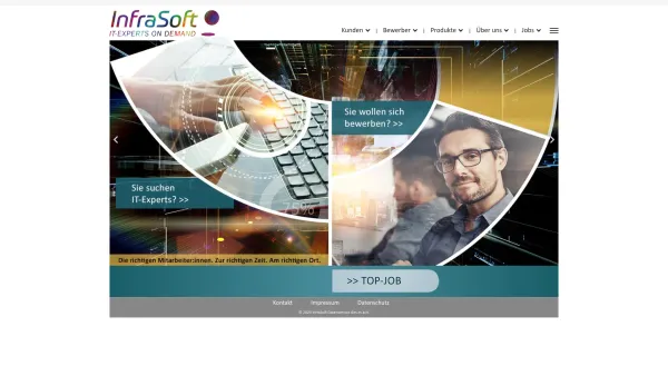 Website Screenshot: InfraSoft Die Profis - infrasoft.at – Home - Date: 2023-06-22 15:12:53