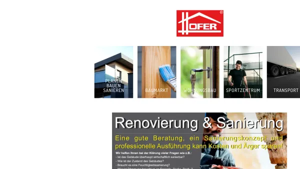 Website Screenshot: auf derder Ing-Hofer GROUP - Hofer.net - Date: 2023-06-22 15:12:53