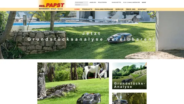Website Screenshot: Firma Ing. Walter Papst Motorgeräte Verkauf und Service - Ing. Papst | Motorgeräte - Verkauf - Service Graz - Home - Date: 2023-06-15 16:02:34