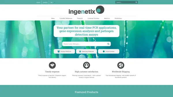 Website Screenshot: ingenetix GmbH - Ingenetix – Life Science - Date: 2023-06-22 15:12:53