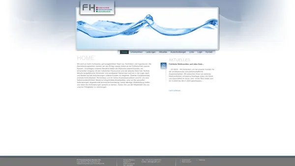 Website Screenshot: Ingenieurbüro FH - Ingenieurbüro FH --- Freudenschuß-Hueber OG - Date: 2023-06-22 15:12:52