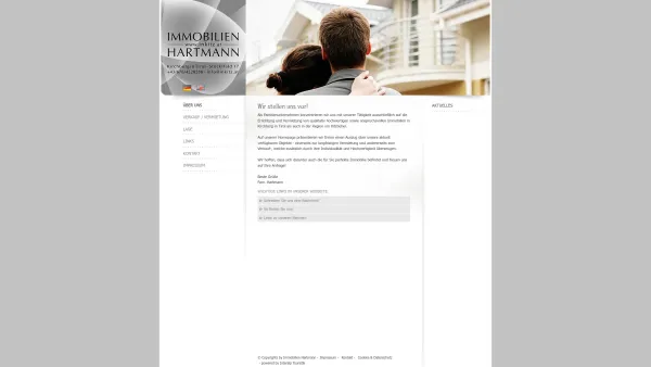 Website Screenshot: Hartmann Gesellschaft m.b.H. - Wir stellen uns vor! - Bauträgergewerbe Hartmann - Date: 2023-06-22 15:12:53