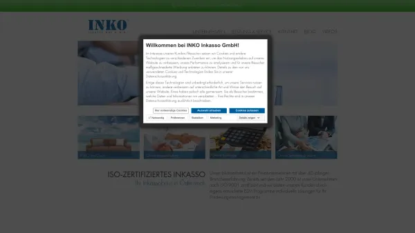 Website Screenshot: Inko - Ihr starker Inkassopartner - home | Österreich | INKO Inkasso - Date: 2023-06-15 16:02:34