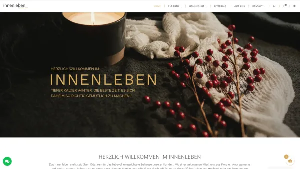 Website Screenshot: innenleben blumen florale wohnideen accessoires feinkost Andrea Foidl - Home | Innenleben by Andrea Foidl - Date: 2023-06-14 10:40:52