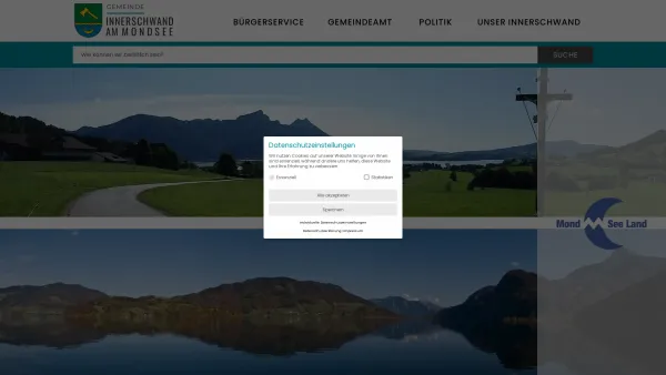 Website Screenshot: Gemeindeamt Innerschwand RiS-Kommunal - Innerschwand - GEM2GO WEB - Startseite - Date: 2023-06-22 15:21:22