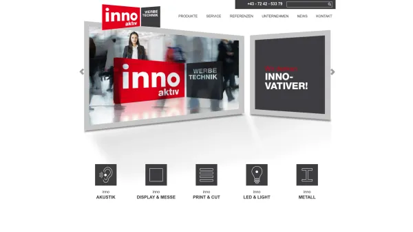 Website Screenshot: Inno-Aktiv-HandelsgmbH CO bei Innoaktiv Werbetechnik! - inno aktiv ist ihr Partner für Werbetechnik - Date: 2023-06-22 15:21:22
