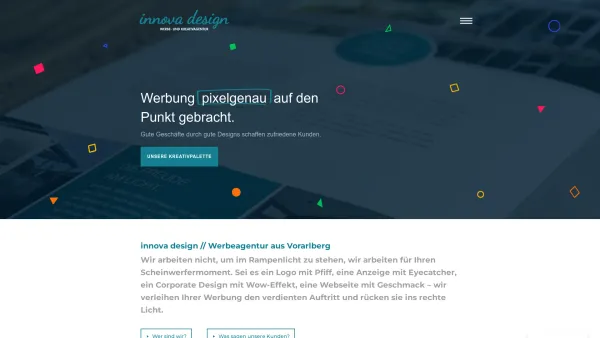 Website Screenshot: INNOVA Design, individuell + innovativ - INNOVA DESIGN Werbeagentur – Grafik Design & Webdesign Vorarlberg - Date: 2023-06-22 15:21:08
