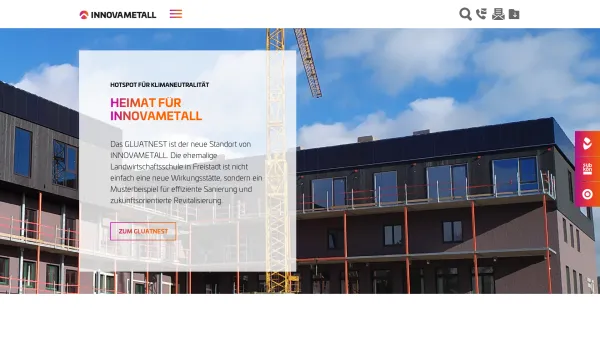 Website Screenshot: Innovametall Stahl und Metallbau GesmbH - INNOVAMETALL GmbH - Date: 2023-06-22 15:21:08
