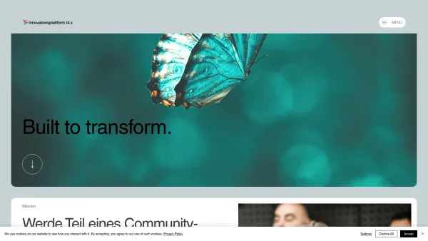 Website Screenshot: Plattform INNOVATION 4.x - Transformation | I4.x - Date: 2023-06-14 10:40:52
