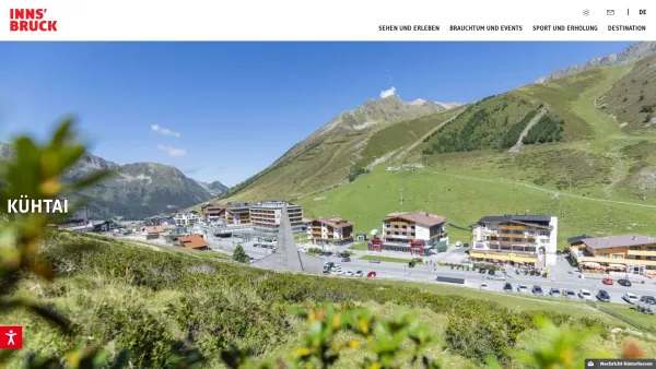 Website Screenshot: Tourismusbüro Innsbruck und seine Feriendörfer Kühtai - Urlaub in Kühtai - Sellraintal - Date: 2023-06-22 15:16:06