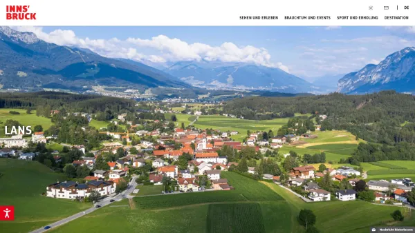 Website Screenshot: Tourismusbüro Innsbruck und seine Feriendörfer Lans - Urlaub in Lans - Date: 2023-06-22 15:16:06