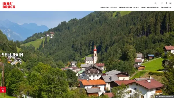 Website Screenshot: Tourismusbüro Innsbruck und seine Feriendörfer Sellrain - Urlaub in Sellrain - Date: 2023-06-22 15:16:06