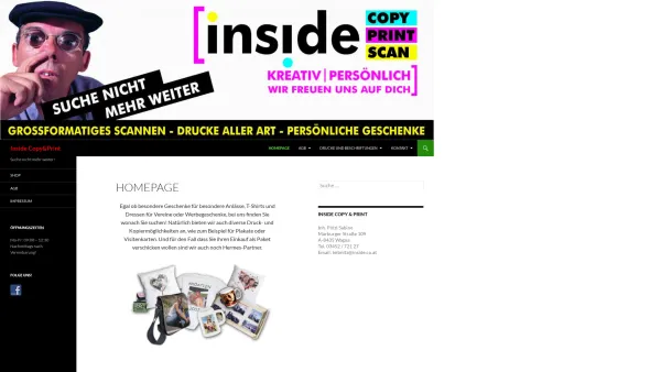 Website Screenshot: INSIDE Copy & Print - Inside Copy&Print | Suche nicht mehr weiter! - Date: 2023-06-14 10:37:18