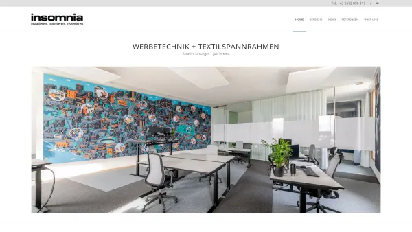 Website Screenshot: Insomnia Bild Werbeproducing - Werbetechnik + Textilspannrahmen – - Date: 2023-06-15 16:02:34