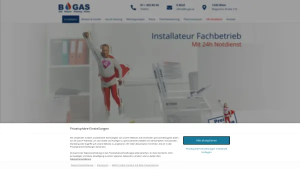 Website Screenshot: B-GAS Installateur Wien & NÖ - ▷ B-GAS Installateur - Wien & NÖ - Preis/Leistung Testsieger - Date: 2023-06-26 10:26:27